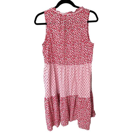 J. Crew Women's Sleeveless Cover-Up Floral Ditsy Mixed Print Dress Size Medium - Picture 4 of 6